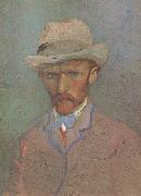 Vincent Van Gogh Self-Portrait with Grey Felt Hat (nn04) oil